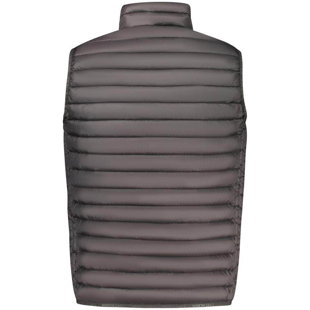 Vest by North Sails for men in polyamide & polyester black showcases a dynamic silhouette, perfectly balancing lightweight & pockets with a dynamic for a sophisticated, high-fashion look.