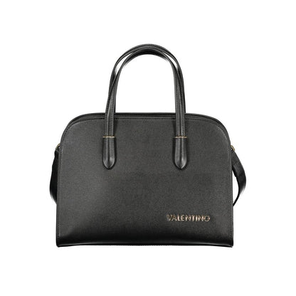 Handbag by Mario Valentino for women in polyurethane black features a exquisite silhouette, showcasing a secure zipper & magnetic and exquisite with versatile shoulder-strap, handle, adjustable-strap & detachable-strap for a exquisite finish.