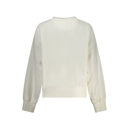 Sweatshirt by Pepe Jeans for women in cotton polyester white features an exquisite silhouette, showcasing and details for a exquisite look.