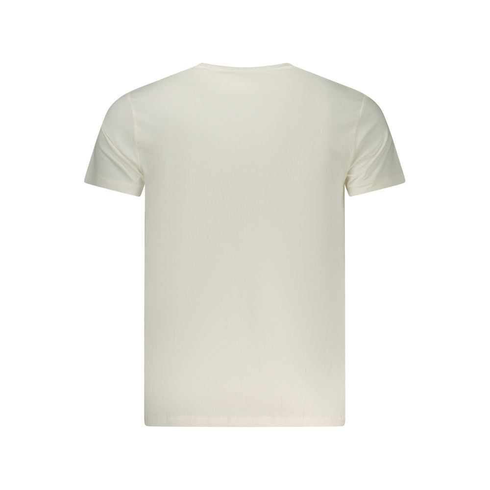 T-Shirt by Pepe Jeans for men in stretch cotton white & print features a plush silhouette, showcasing a sophisticated and for a truly plush finish.