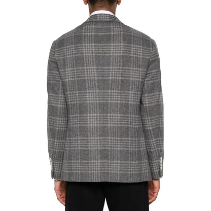 Brunello Cucinelli Gray Cashmere Jackets And Coat