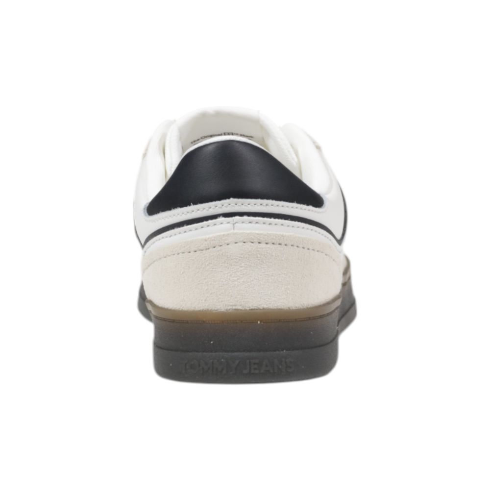 Sneakers by Tommy Hilfiger Jeans for men in polyurethane leather & rubber black features an opulent silhouette from the Men's Low-Top Casual Polyurethane Leather & Rubber Sneakers collection, showcasing a signature low-top casual style with an opulent finish.