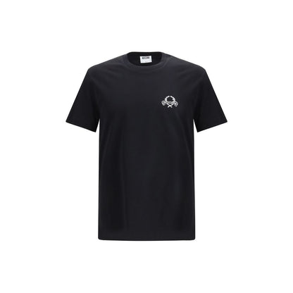 T-Shirt by Moschino for men in organic cotton black features an on trend silhouette, perfectly showcasing a on trend and for an elevated aesthetic.