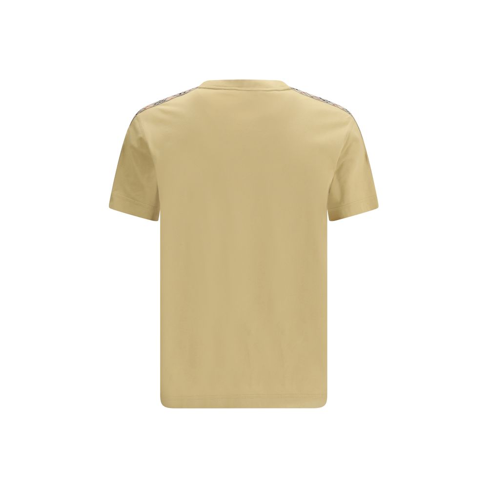 T-Shirt by Burberry for men in cotton beige features an on trend silhouette, perfectly showcasing a on trend and crew neckline for an elevated aesthetic.
