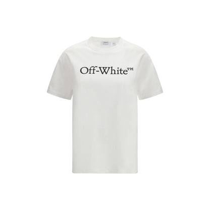 Activewear T-Shirt by Off-White for women in cotton white features a versatile silhouette, showcasing a versatile crew neckline and short-sleeve detailed with high-performance for a premium look.