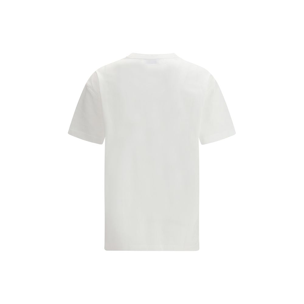 Activewear T-Shirt by Off-White for women in cotton white features a sporty silhouette with and crew neckline, showcasing innovative for a sporty finish.