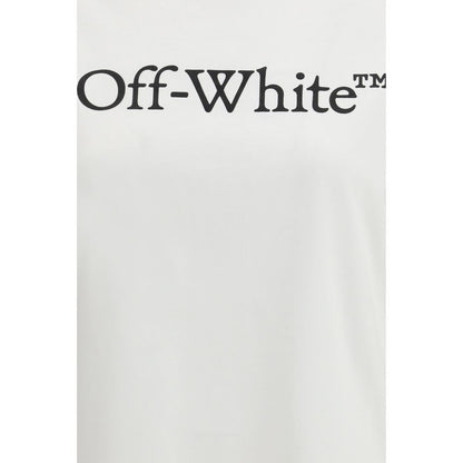 Activewear T-Shirt by Off-White for women in cotton white features a sporty silhouette with and crew neckline, showcasing innovative for a sporty finish.