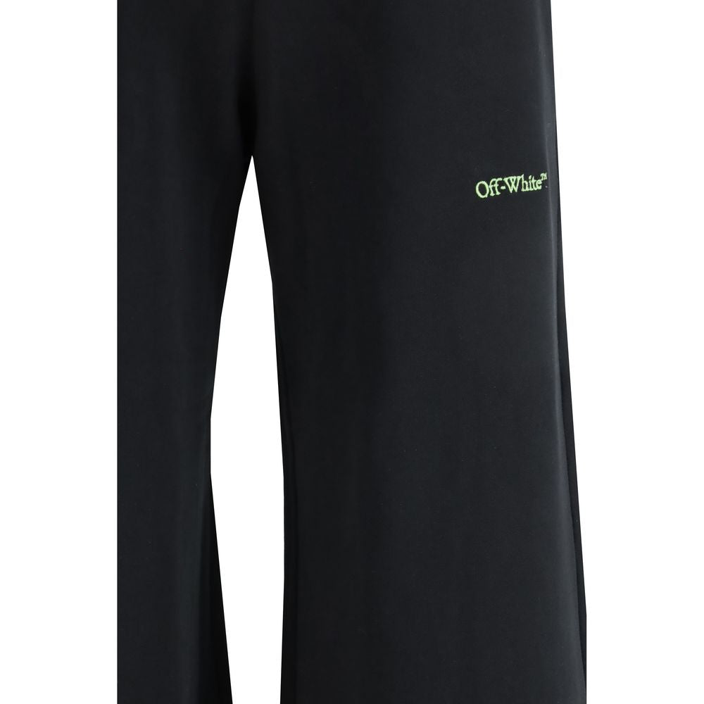Sweatpants by Off-White for women in cotton black, white & signature features an sporty relaxed-fit, regular-fit & wide with a long and , expertly finished with for an sporty performance aesthetic.