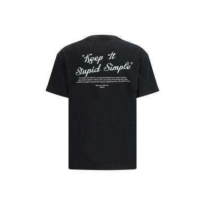 Activewear T-Shirt by Off-White for women in cotton black, white, signature & print features a dynamic silhouette with and crew neckline enhanced by functional .