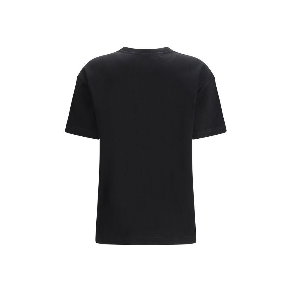 Activewear T-Shirt by Off-White for women in cotton black & white features an athletic silhouette with sleeves and a crew neckline neckline, enhanced by high-performance .