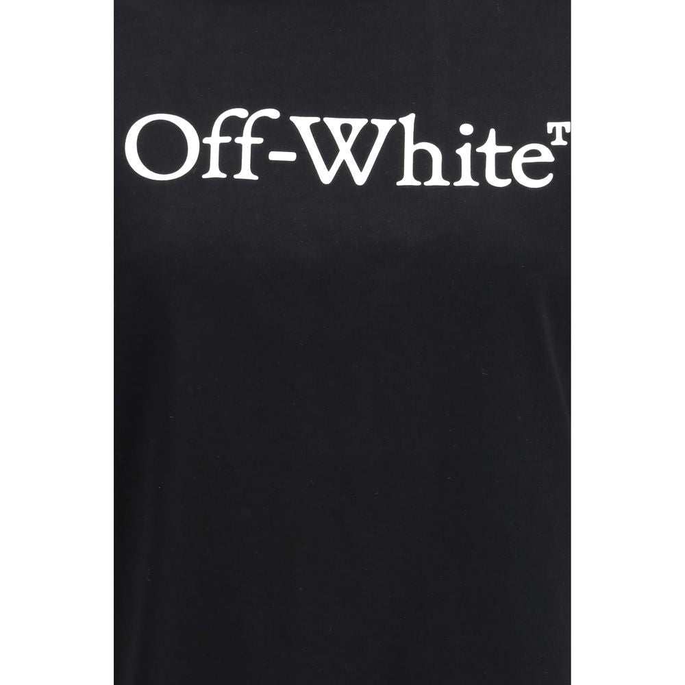 Activewear T-Shirt by Off-White for women in cotton black & white features a sporty silhouette with and crew neckline, showcasing innovative for a sporty finish.