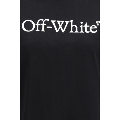 Activewear T-Shirt by Off-White for women in cotton black & white features a sporty silhouette with and crew neckline, showcasing innovative for a sporty finish.