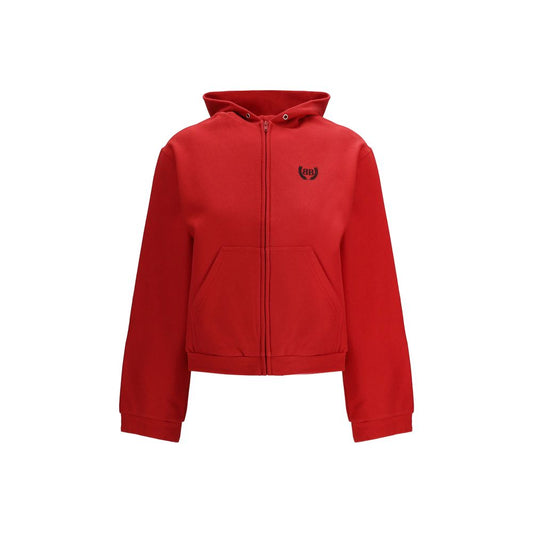 Sweatshirt Hoodie by Balenciaga for women in cotton multicolor & signature showcases a city-ready silhouette, artfully detailed with a signature hooded neckline and for a city-ready finish.