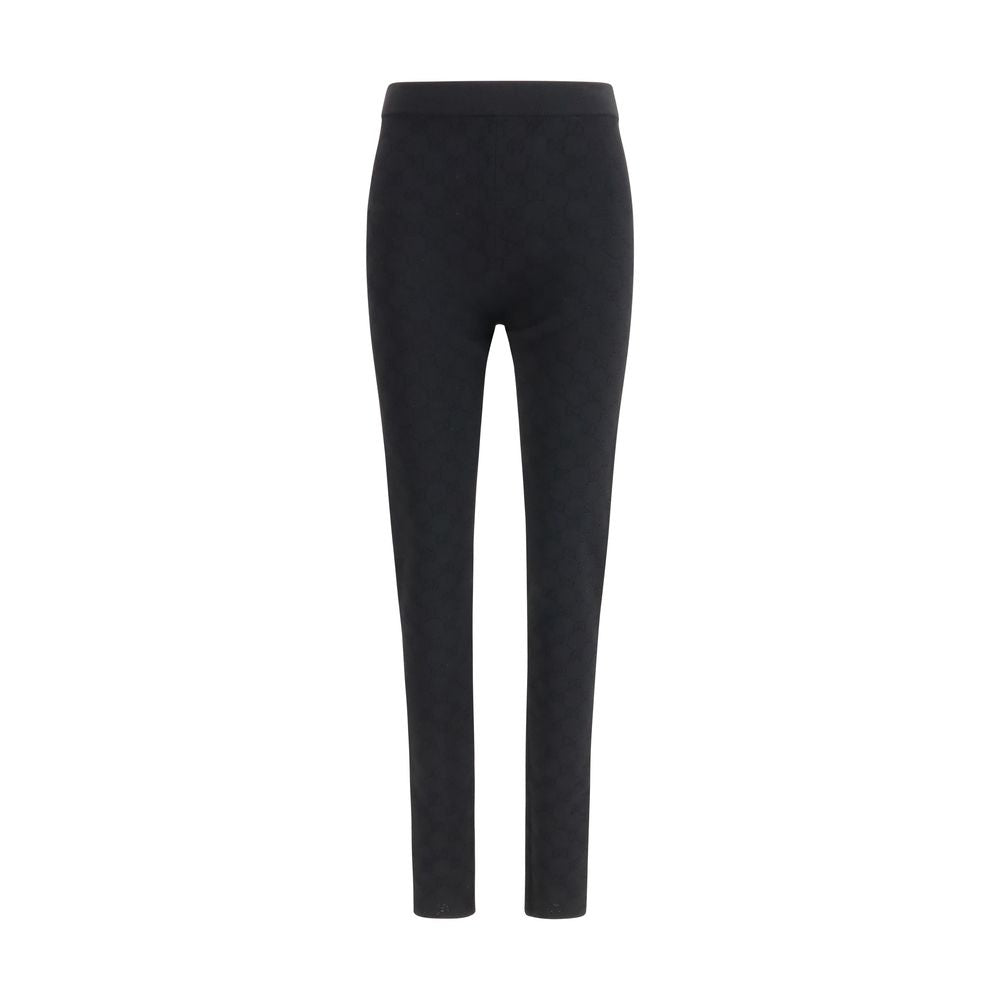 Activewear Leggings by Gucci for women in polyester & viscose black, natural & jacquard features an versatile silhouette, showcasing with a versatile regular-fit & leggings, long, and for a high-performance look.