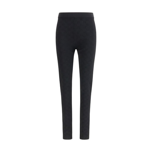 Activewear Leggings by Gucci for women in polyester & viscose black, natural & jacquard features an versatile silhouette, showcasing with a versatile regular-fit & leggings, long, and for a high-performance look.
