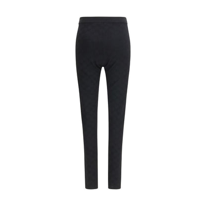 Activewear Leggings by Gucci for women in polyester & viscose black, natural & jacquard features an streamlined regular-fit & leggings and with a long cut, beautifully enhanced by performance-driven .