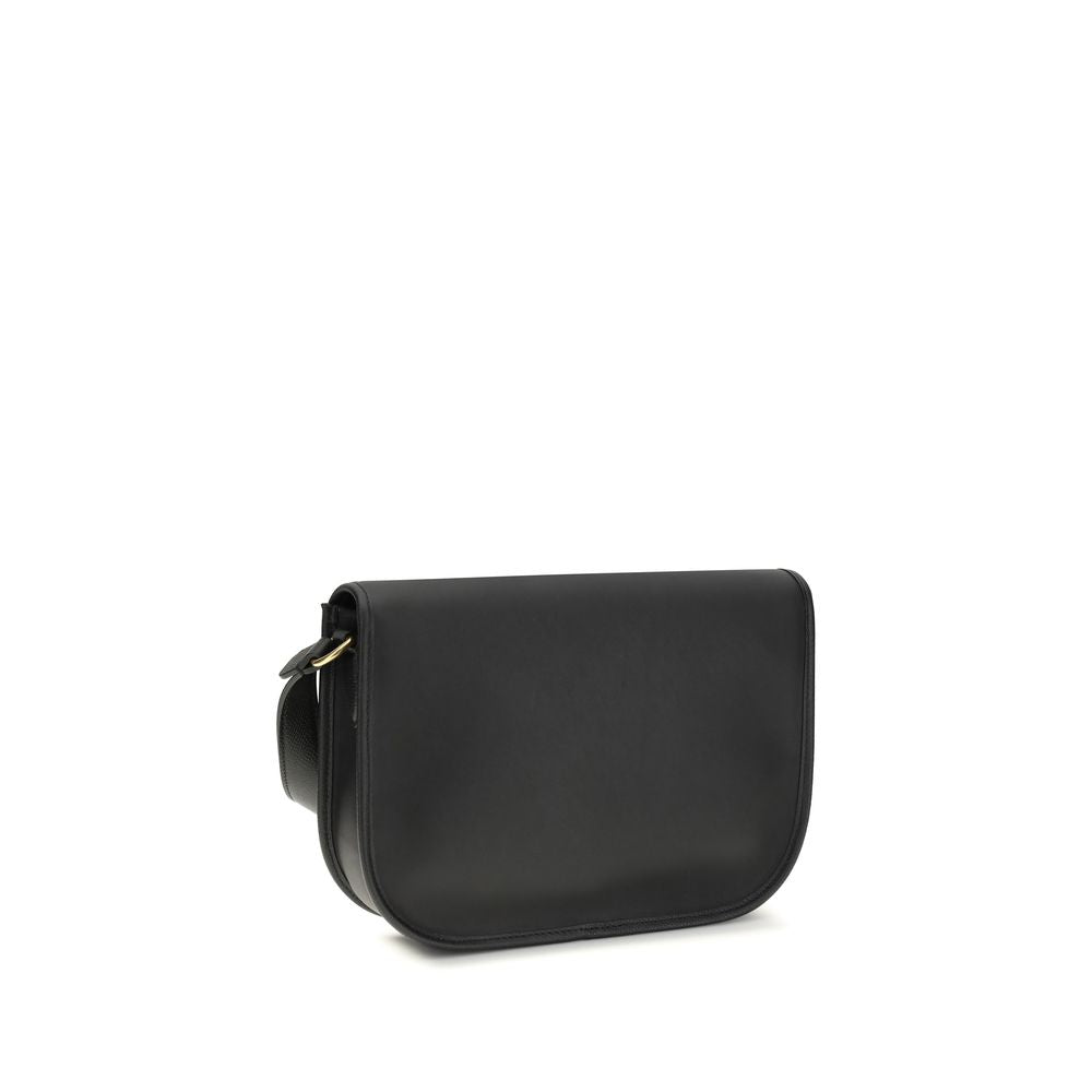 Shoulder Flap Bag by Valentino Garavani for men in bos taurus suede calfskin leather black features a effortless chic silhouette with a secure flap, magnetic & button, ample cardholder, and versatile shoulder-strap & adjustable-strap for a effortless chic finish.
