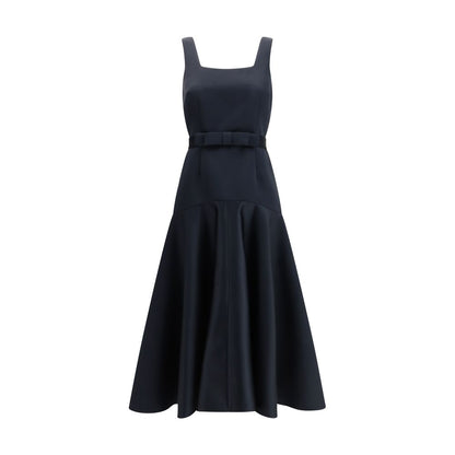 Dress by P.A.R.O.S.H. for women in polyester satin blue features an sultry silhouette defined by a and sleeveless, falling to an sultry midi for a sultry look.