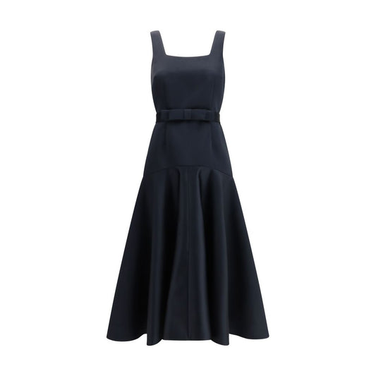 Dress by P.A.R.O.S.H. for women in polyester satin blue features an sultry silhouette defined by a and sleeveless, falling to an sultry midi for a sultry look.
