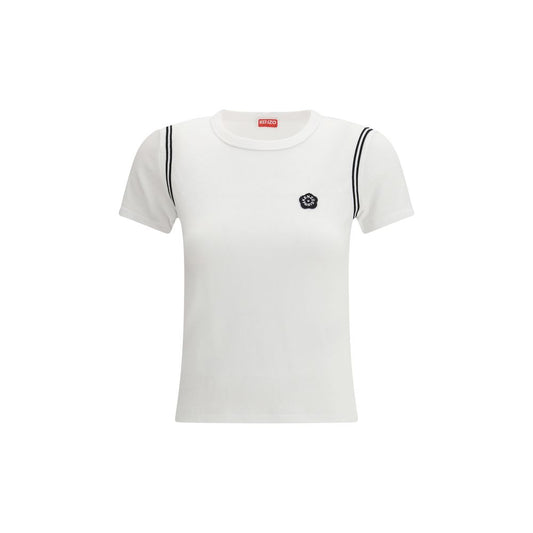 T-Shirt by Kenzo for women in cotton white showcases a chic silhouette, artfully detailed with a chic and for a chic finish.