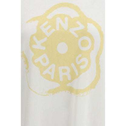 T-Shirt by Kenzo for women in cotton white, signature & print showcases a chic silhouette, artfully detailed with a chic and for a chic finish.