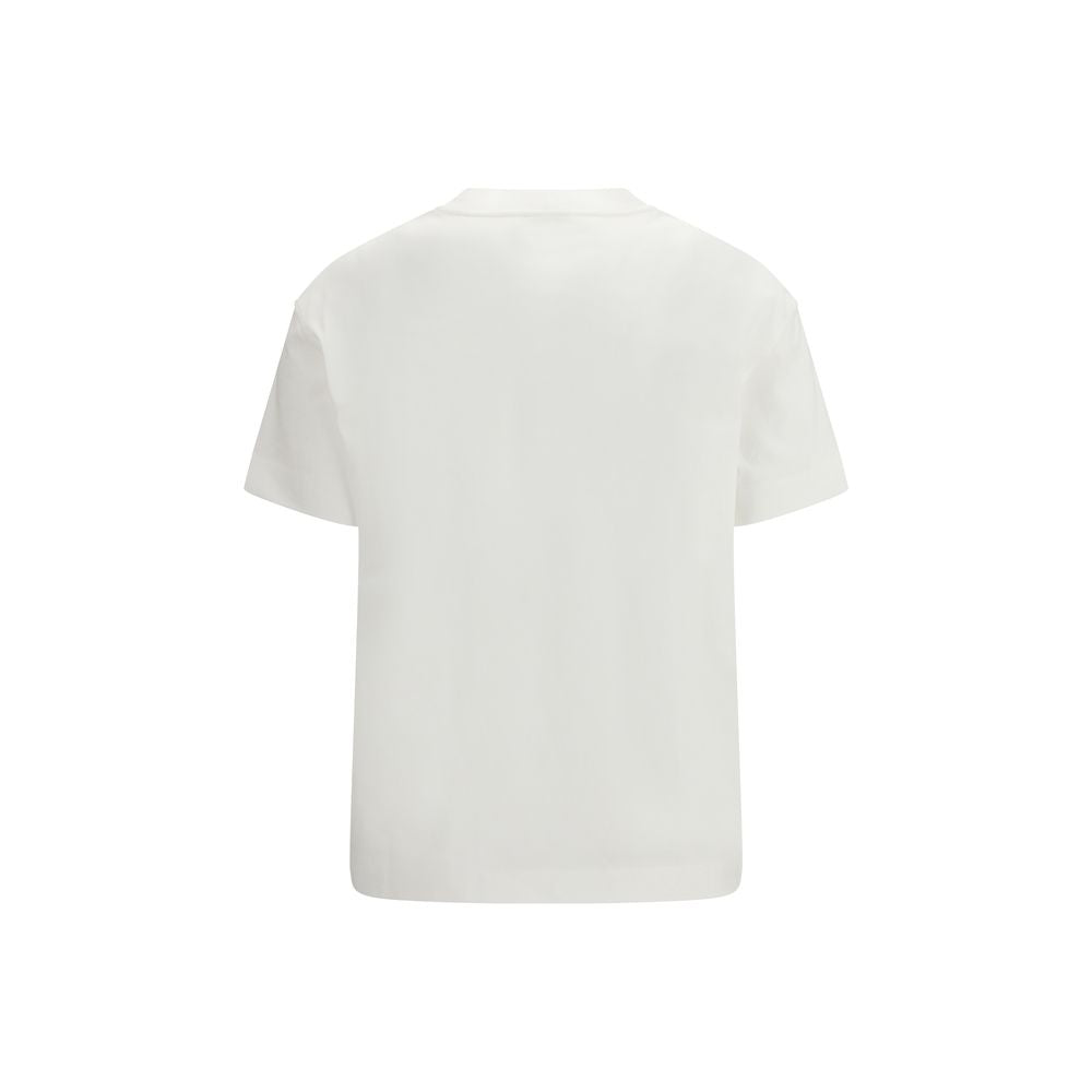 T-Shirt by Brunello Cucinelli for women in cotton white features a plush silhouette, showcasing a sophisticated crew neckline and for a truly plush finish.