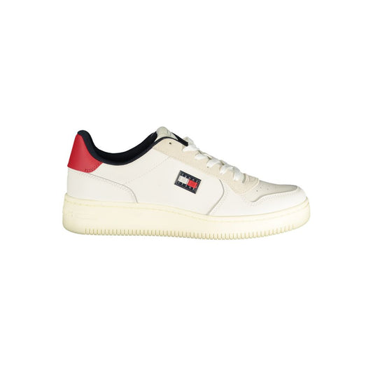 Athletic Sneakers Tommy Hilfiger men polyester polyurethane leather red & white featuring a avant-garde Crisp Men's Athletic Polyester Polyurethane Leather Sneakers design with a avant-garde athletic style for a refined finish.