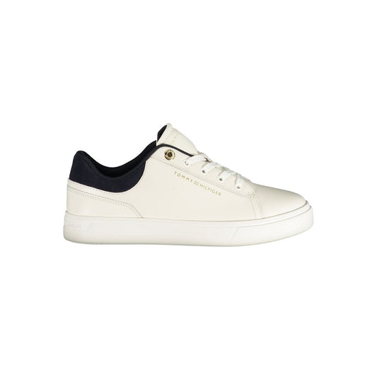 Athletic Sneakers Tommy Hilfiger women polyester polyurethane leather blue, white & print featuring a avant-garde Crisp Women's Athletic Polyester Polyurethane Leather Sneakers design with a avant-garde athletic style for a refined finish.