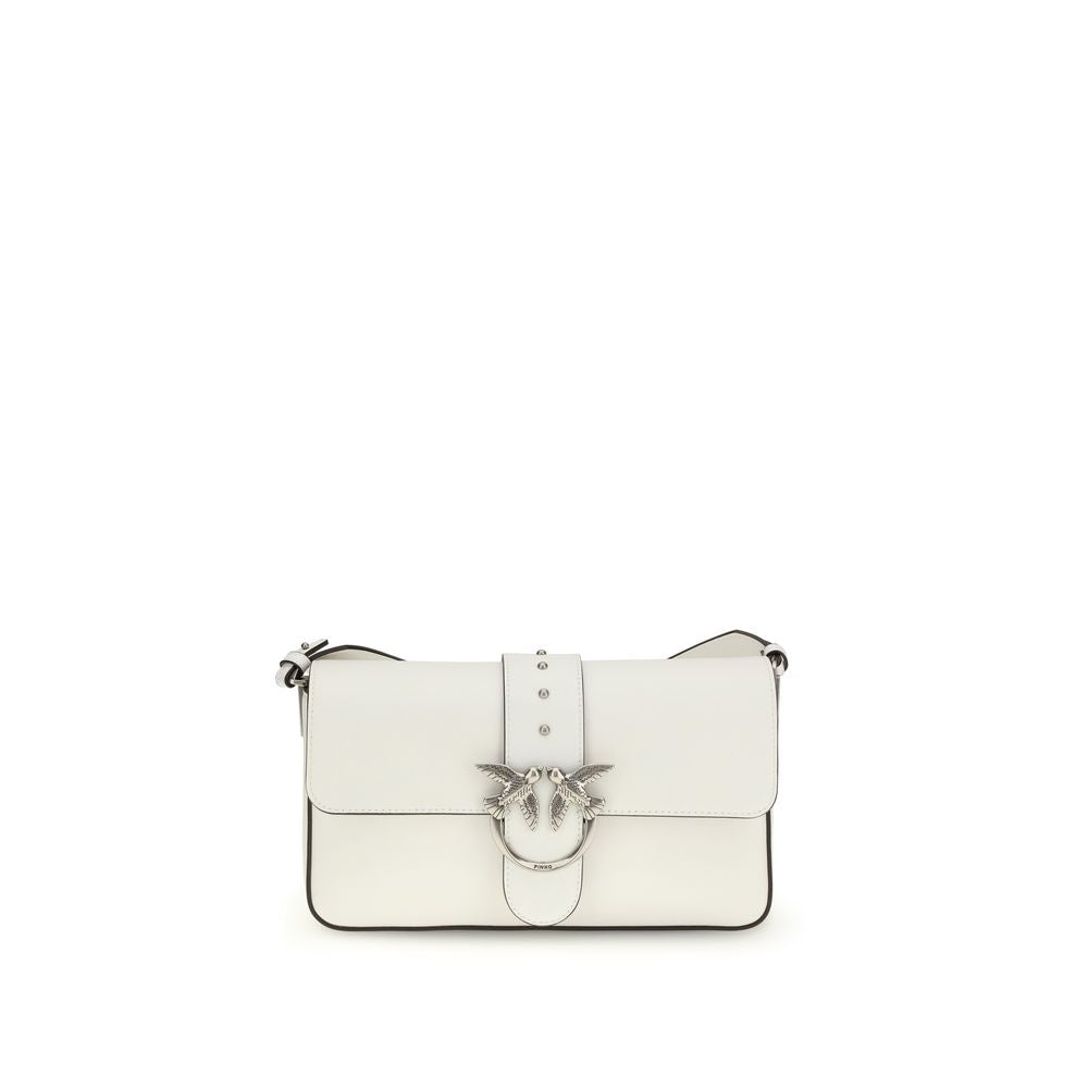 Wallet by PINKO for women in calf leather white showcases a discerning silhouette, artfully capturing the essence of Love Birds One Calf Leather Wallet with its functional .