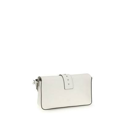 Wallet by PINKO for women in calf leather white presents a streamlined silhouette, showcasing the sophisticated design of the Love Birds One Calf Leather Wallet collection with functional .