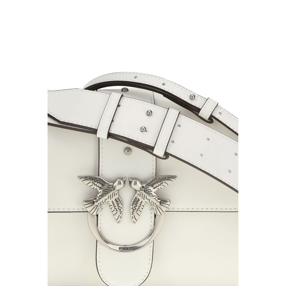 Wallet by PINKO for women in calf leather white features a sleek silhouette, showcasing the sleek Love Birds One Calf Leather Wallet design with sophisticated for a premium look.