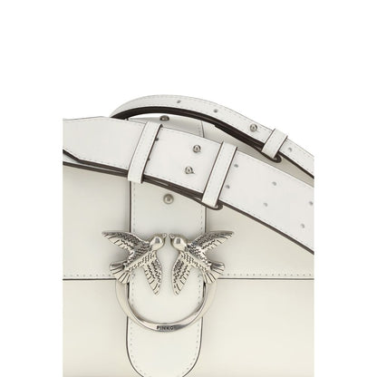 Wallet by PINKO for women in calf leather white features a sleek silhouette, showcasing the sleek Love Birds One Calf Leather Wallet design with sophisticated for a premium look.