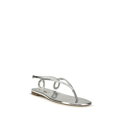 Flat Flip-Flop Sandals by Casadei for women in bos taurus calf leather silver features an effortlessly chic silhouette from the Women's Bos Taurus Calf Leather Flat Flip-Flop Sandals collection, showcasing a effortlessly chic flat and elegant .