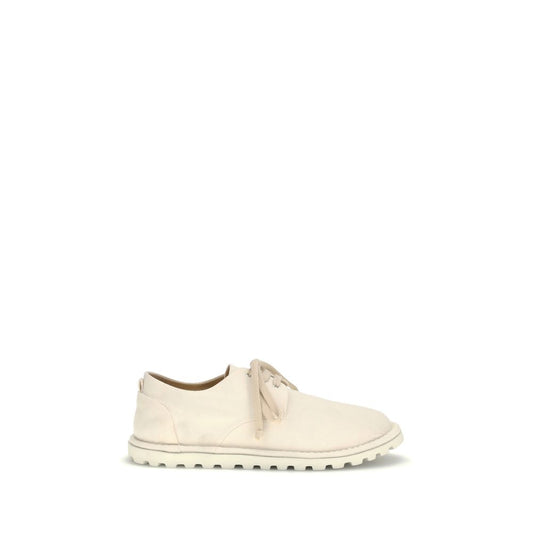 Derby Shoes by Marsell for men in cotton & leather white features an dynamic silhouette from the Men's Cotton & Leather Derby Shoes collection, defined by a dynamic and for a dynamic look.