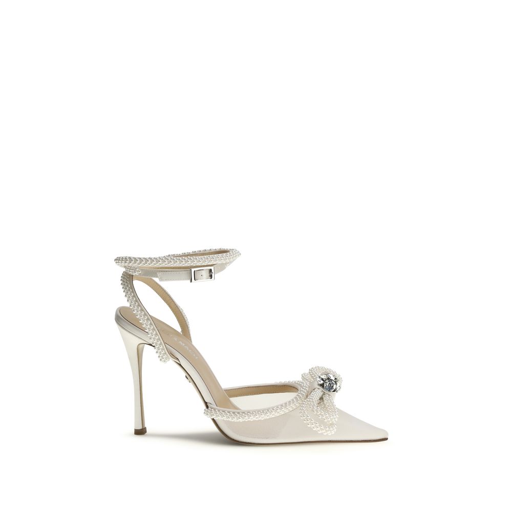 This High-Heel Stiletto Pumps Heels by MACH & MACH for women in silk satin & bos taurus calf leather white presents a effortlessly chic silhouette from the Women's Silk Satin & Bos Taurus Calf Leather High-Heel Stiletto Pumps Heels collection, featuring a effortlessly chic stiletto high-heel and effortlessly chic almond toe style.