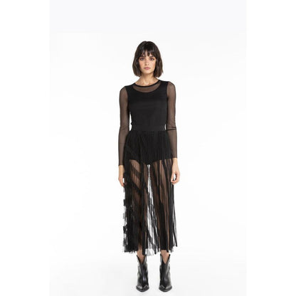 Patrizia Pepe Black Polyester Casual Dress