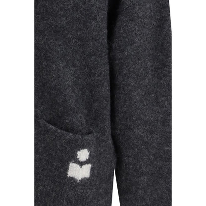 Cardigan by Isabel Marant Étoile for women in alpaca wool & nylon gray & toile features an impeccable silhouette, showcasing a sophisticated and detail for a truly impeccable finish.