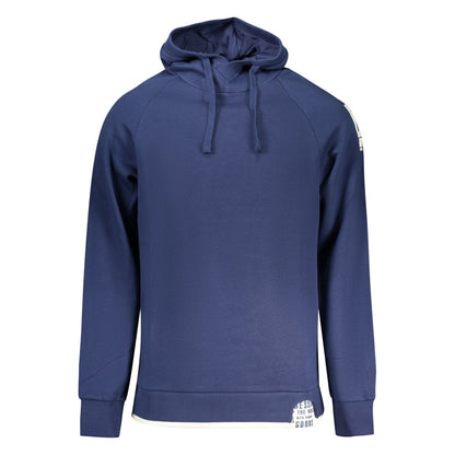 Hooded Sweatshirt Hoodie by Rifle for men in cotton polyester blue & print features a edgy silhouette, detailed with a edgy hooded neckline and for a refined finish.