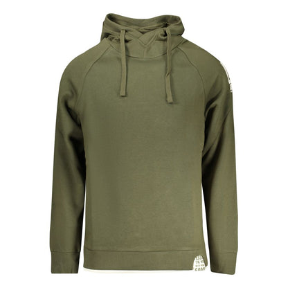 Hooded Sweatshirt Hoodie by Rifle for men in cotton polyester green, signature & print features a authentic silhouette, showcasing a sophisticated hooded neckline and authentic detail for a refined finish.