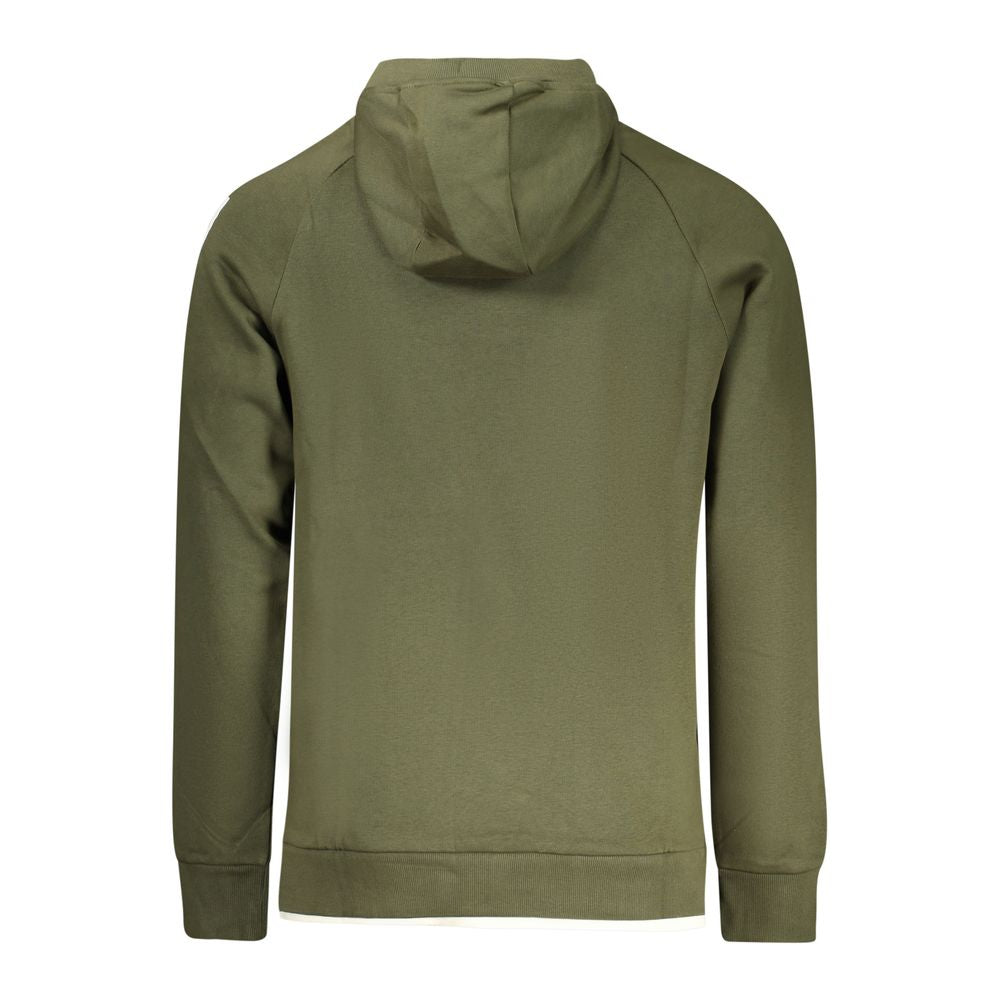 Hooded Sweatshirt Hoodie by Rifle for men in cotton polyester green, signature & print features a slouchy chic silhouette, detailed with a slouchy chic and a signature hooded neckline for an elevated aesthetic.
