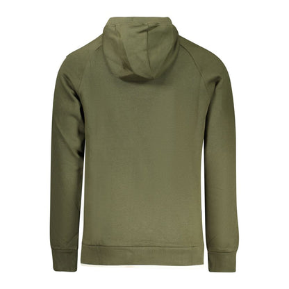 Hooded Sweatshirt Hoodie by Rifle for men in cotton polyester green, signature & print features a slouchy chic silhouette, detailed with a slouchy chic and a signature hooded neckline for an elevated aesthetic.