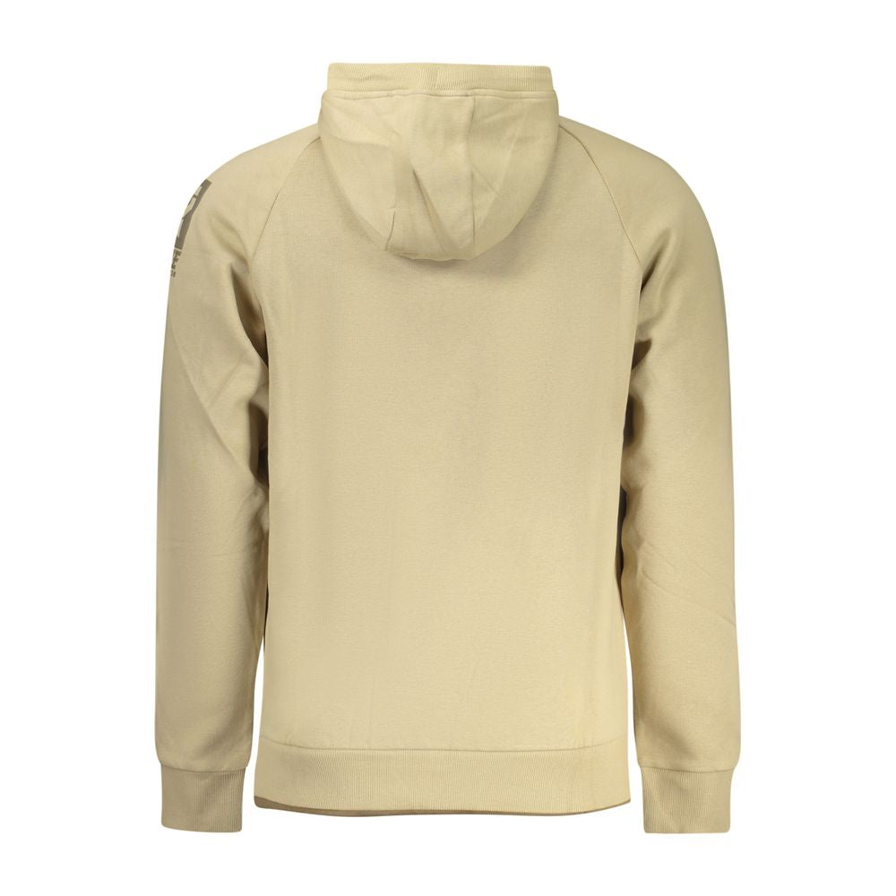 Hooded Sweatshirt Hoodie by Rifle for men in cotton polyester beige features a edgy silhouette, detailed with a edgy hooded neckline and for a refined finish.
