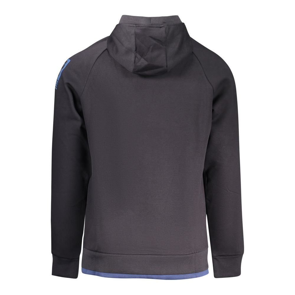 Hooded Sweatshirt Hoodie by Rifle for men in cotton polyester blue showcases a city-ready silhouette, artfully detailed with a signature hooded neckline and for a city-ready finish.