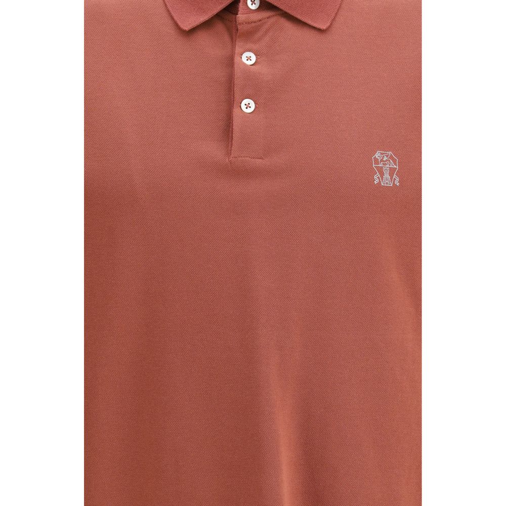 Polo Shirt by Brunello Cucinelli for men in cotton multicolor & signature showcases a sharp silhouette, detailed with a refined and sharp for a sophisticated finish.