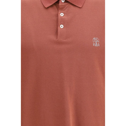 Polo Shirt by Brunello Cucinelli for men in cotton multicolor & signature showcases a sharp silhouette, detailed with a refined and sharp for a sophisticated finish.