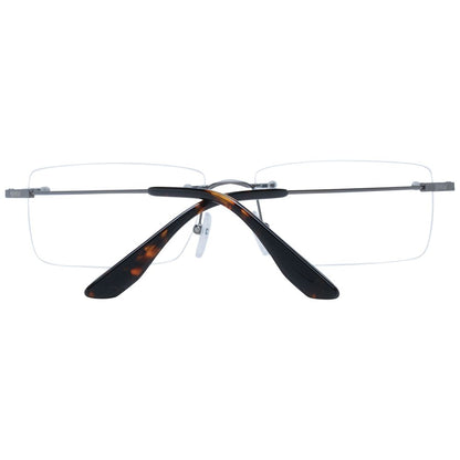 Eyeglasses Frames by BMW for men in titanium gray features an refined silhouette, showcasing the refined gunmetal coloured frame and sophisticated rimless frame design.