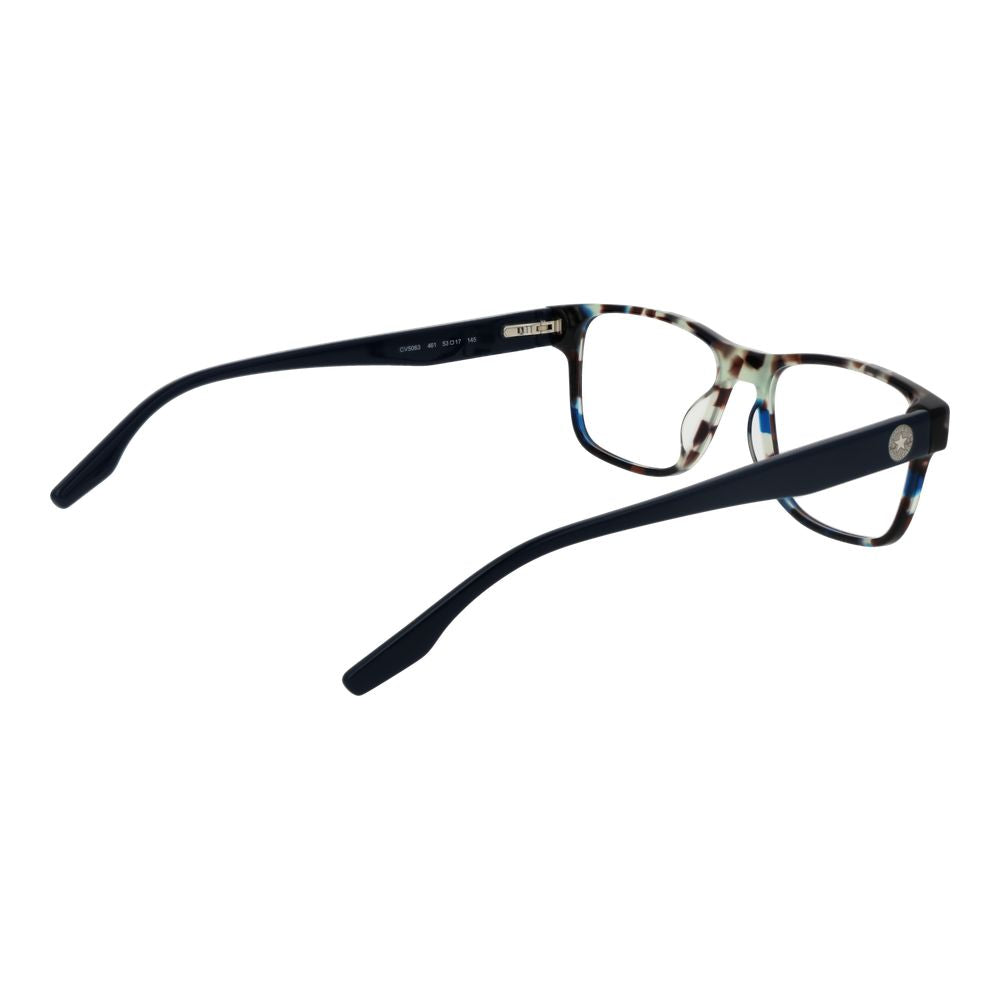 Eyeglasses Frames by Converse for men in plastic and blue showcases a refined silhouette, detailed with a blue coloured frame finish and a sophisticated full-frame frame design.