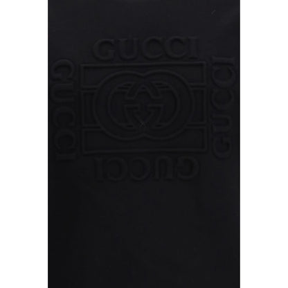 Sweatshirt by Gucci for men in cotton black features a unrivaled silhouette with a refined and unrivaled detailing for a sophisticated look.