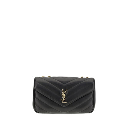 Quilted 2-in-1 Shoulder & Crossbody Flap Bag by Saint Laurent for women in bio-acetate & bos taurus calf leather black features a distinguished silhouette, showcasing a secure flap & magnetic and distinguished with versatile crossbody-strap, shoulder-strap & adjustable-strap for a distinguished finish.