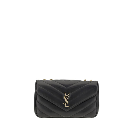 Quilted 2-in-1 Shoulder & Crossbody Flap Bag by Saint Laurent for women in bio-acetate & bos taurus calf leather black features a distinguished silhouette, showcasing a secure flap & magnetic and distinguished with versatile crossbody-strap, shoulder-strap & adjustable-strap for a distinguished finish.